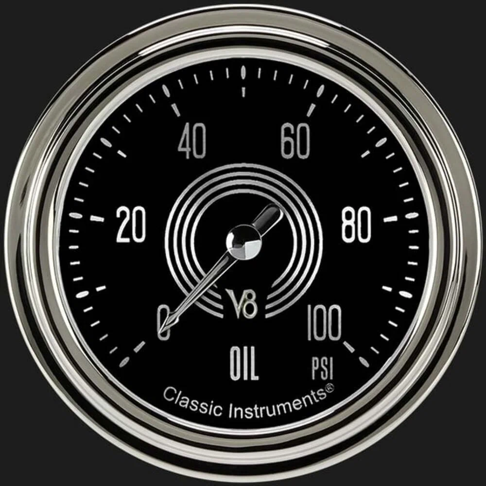 V8 Speedster 2 5_8_ Oil Pressure Gauge V8SR381SLC